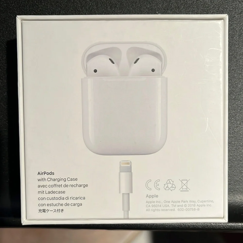 Apple AirPods wireless charging case White BOX ONLY